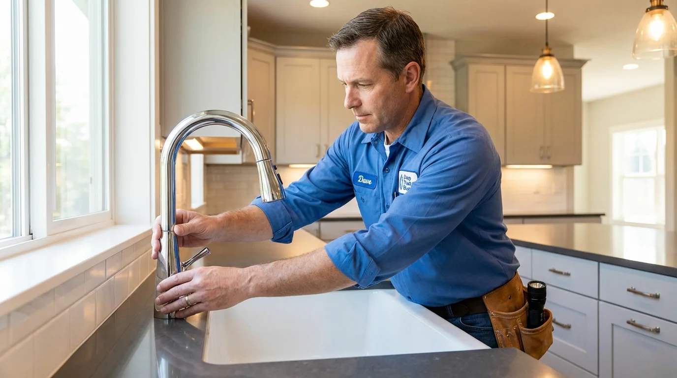 Kitchen faucet installation by Johns Plumbing LLC in North Las Vegas