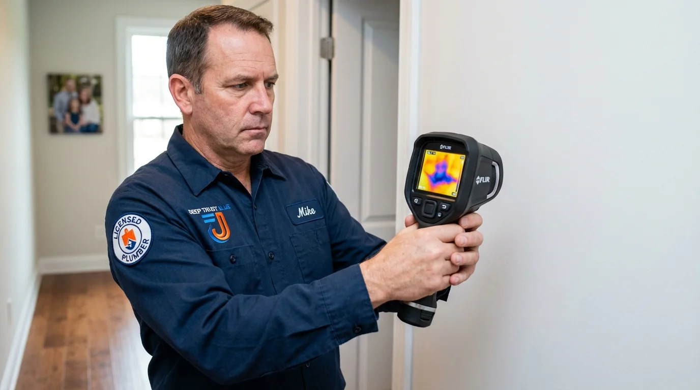Thermal imaging leak detection by Johns Plumbing LLC in North Las Vegas