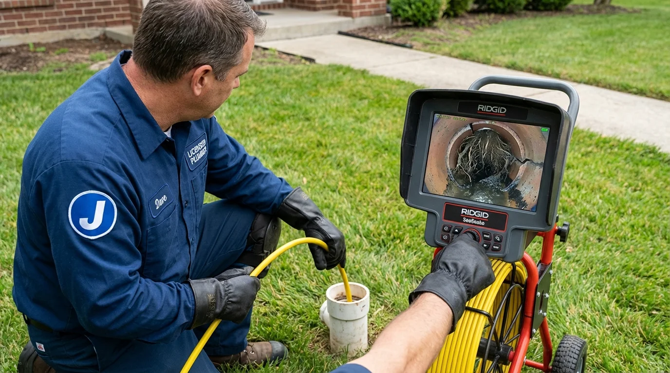 Sewer camera inspection being performed by Johns Plumbing LLC in North Las Vegas